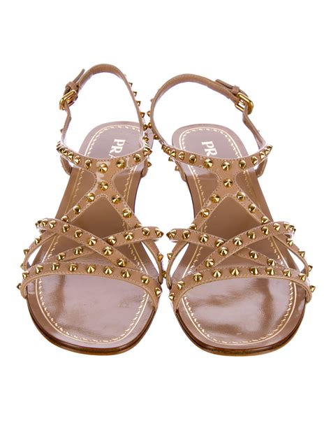 prada quilted sandal|prada studded pony skin sandals.